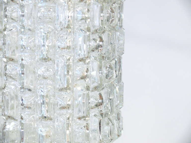 American Pair of Glass Pendant Lights