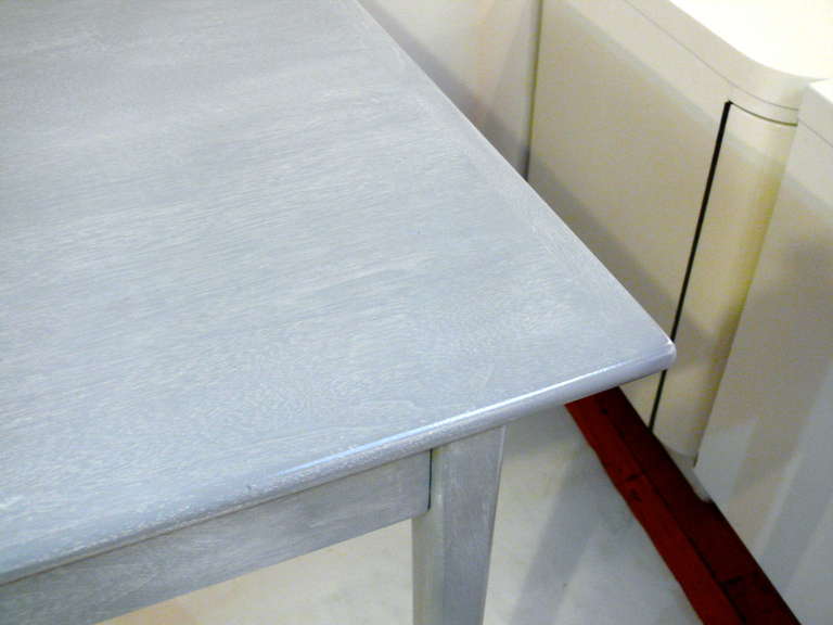 Grey Cerused Danish Writing Table or Desk 5