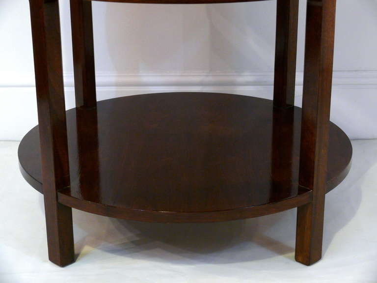 Pair of Sculpted Walnut Side Tables In Excellent Condition In New York, NY