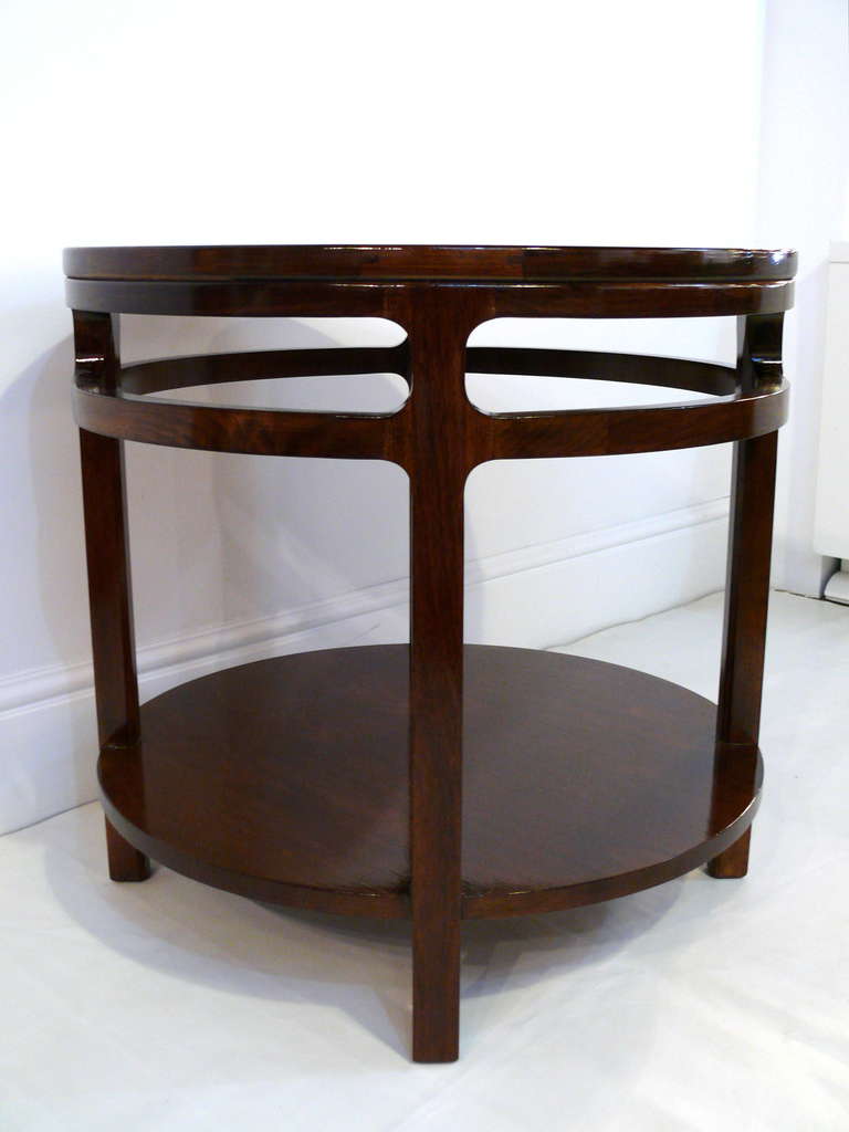 20th Century Pair of Sculpted Walnut Side Tables