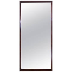 Tall Walnut Rectangular Mirror