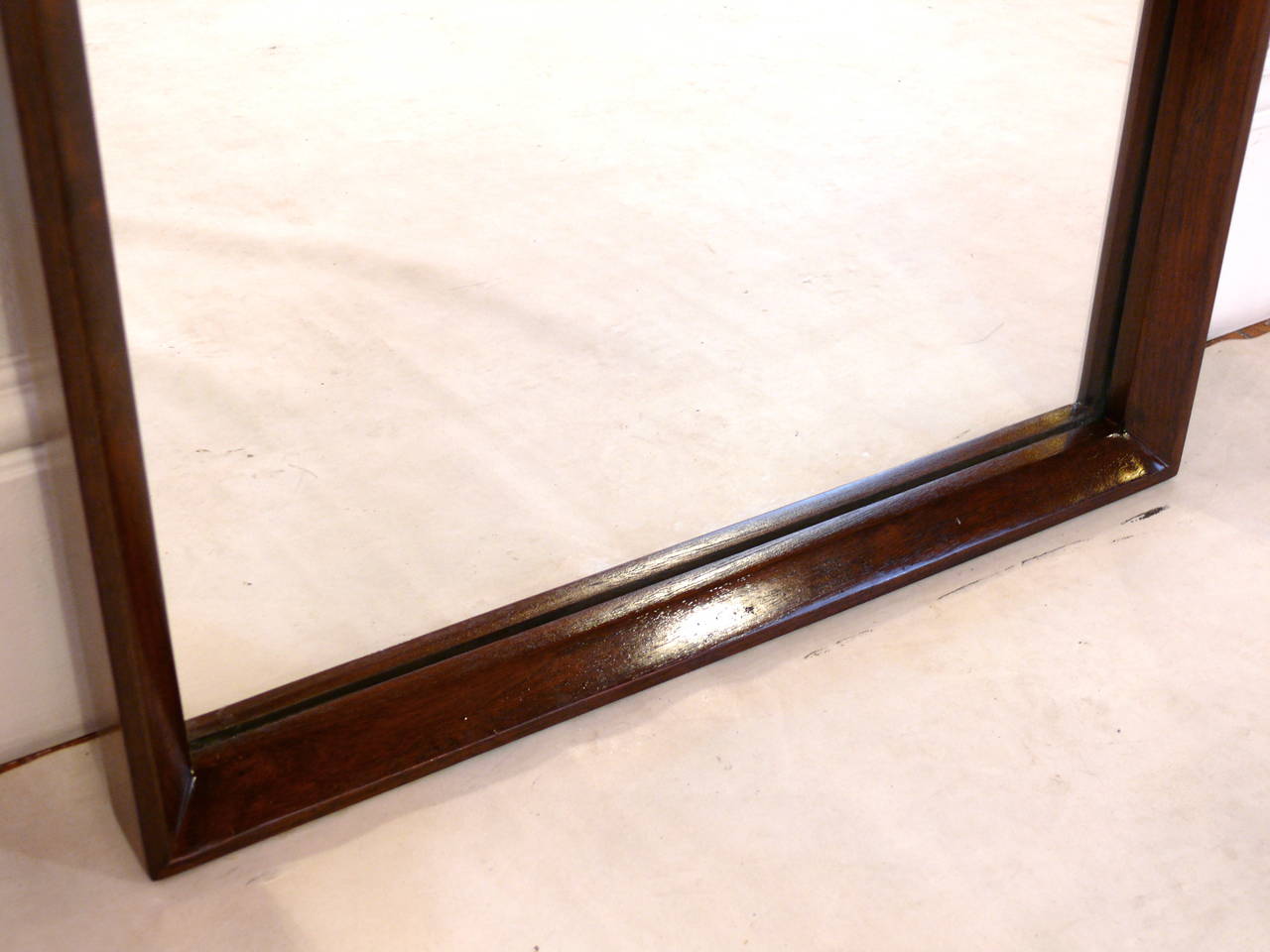 Tall Walnut Rectangular Mirror 3