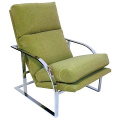 Milo Baughman Chrome Chair for DIA