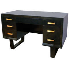 T. H. Robsjohn-Gibbings Ebonized Desk