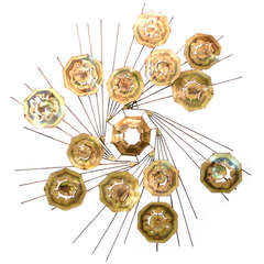 Spiraled Brutalist Mid-Century Wall Sculpture 7