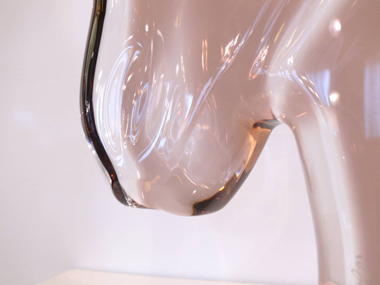 Horsehead Lucite Sculpture by Haziza In Excellent Condition In New York, NY