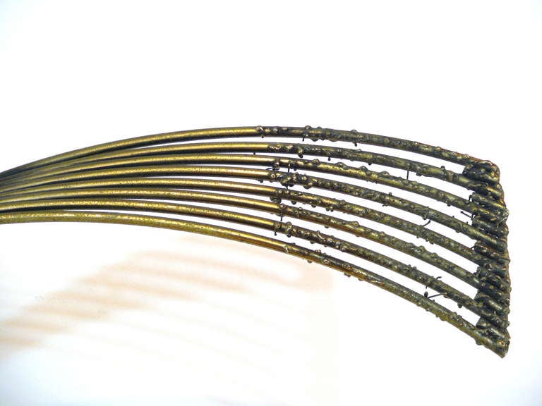 Mid-Century Modern Curtis Jere 'Windswept' Brass Sculpture