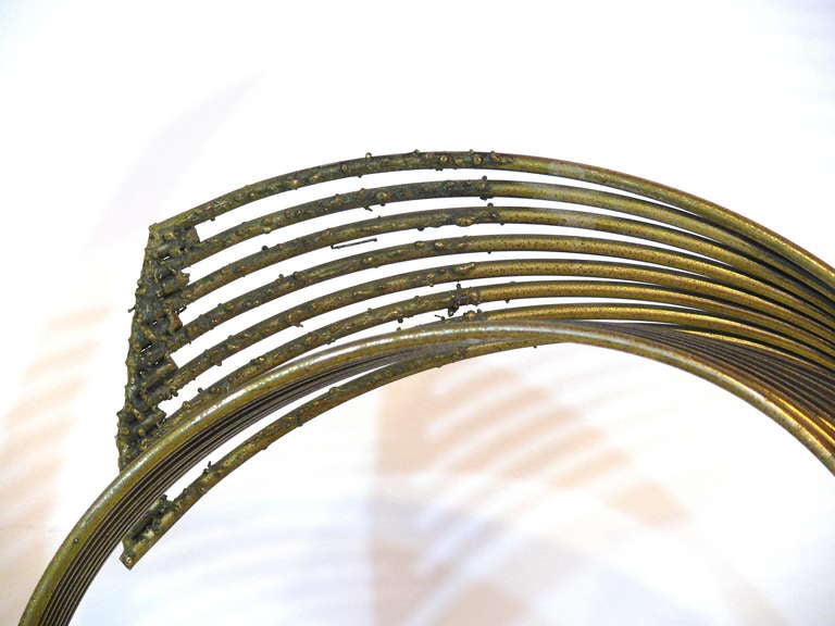 Curtis Jere 'Windswept' Brass Sculpture In Good Condition In New York, NY