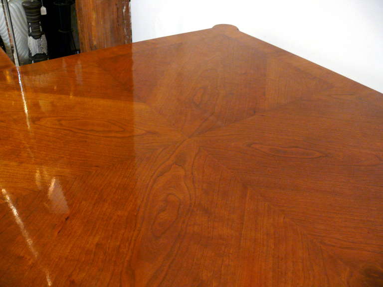 John Stuart Faux Bamboo Bookmatched Game Table 2