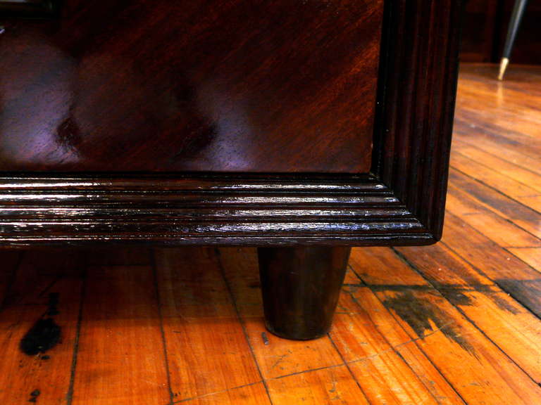 Bookmatched Chevron Front Mahogany Chest 4