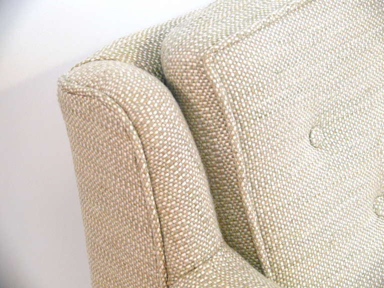 Upholstery Edward Wormley Single Lounge Chair for Dunbar