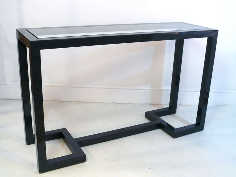 Mid Mod Lacquered Console
