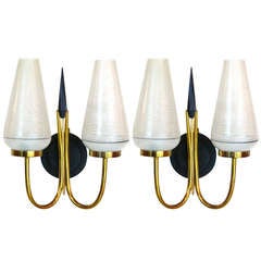 Pair of French Royere Style Sconces 4