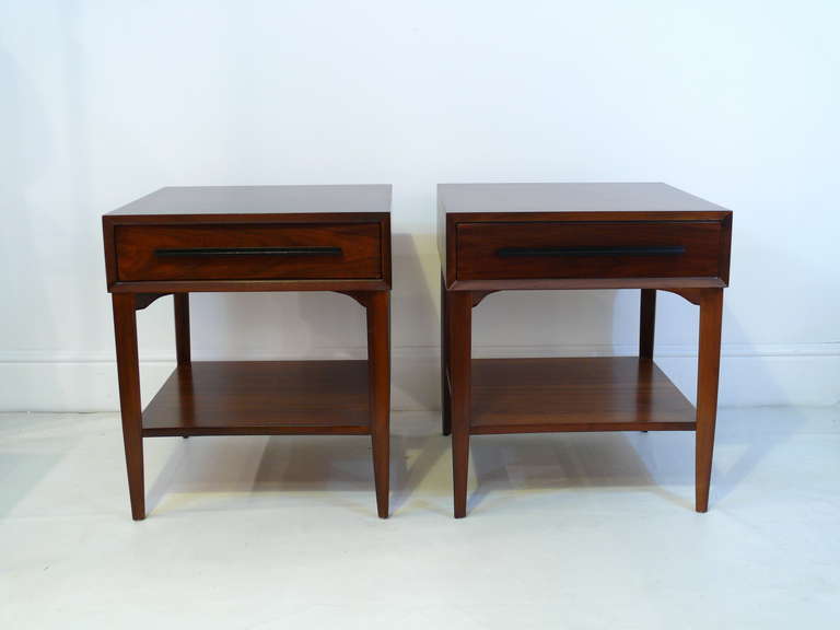 American Pair of Widdcomb End Tables in the Manner of George Nakashima