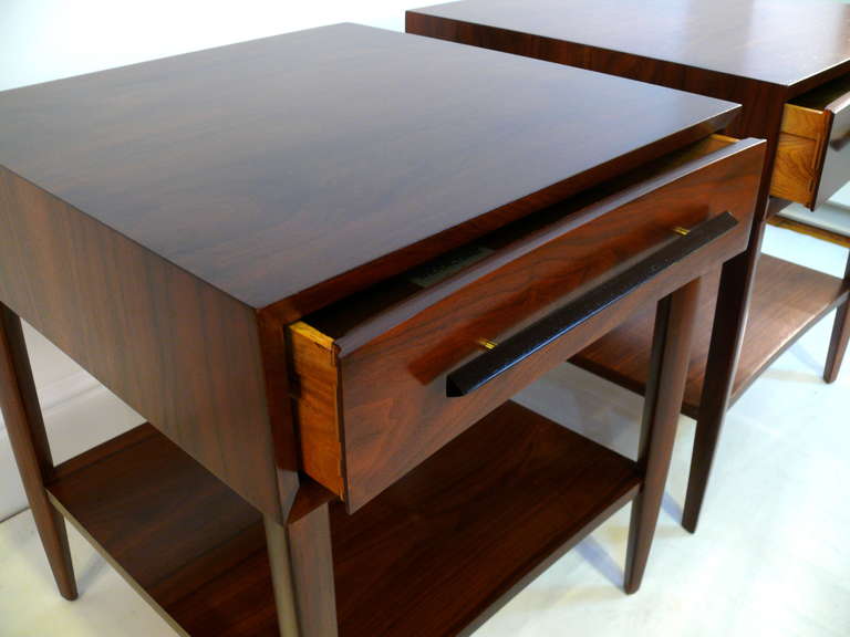 20th Century Pair of Widdcomb End Tables in the Manner of George Nakashima