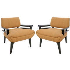 Pair of Paul Frankl Style Armchairs