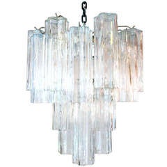 20 Tube Venini Tronchi Chandelier