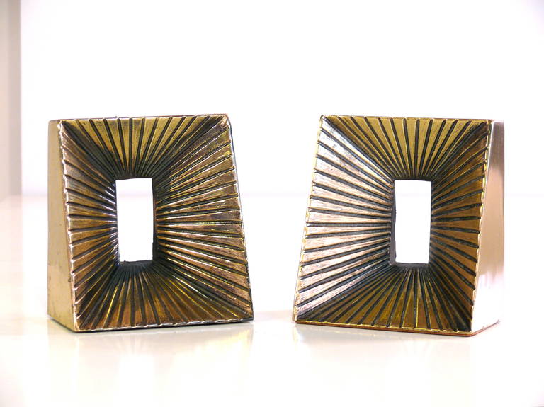 Ceramic Pair of Ben Seibel Style Bookends