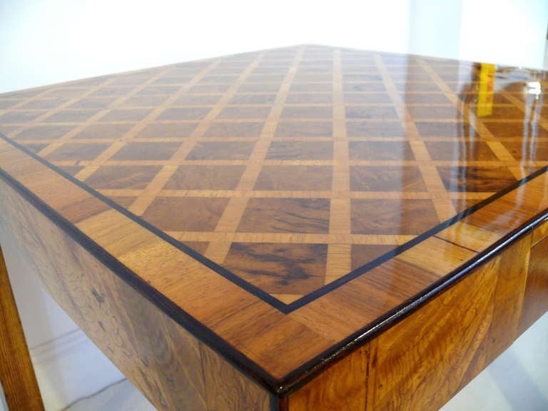American Marquetry Game Table
