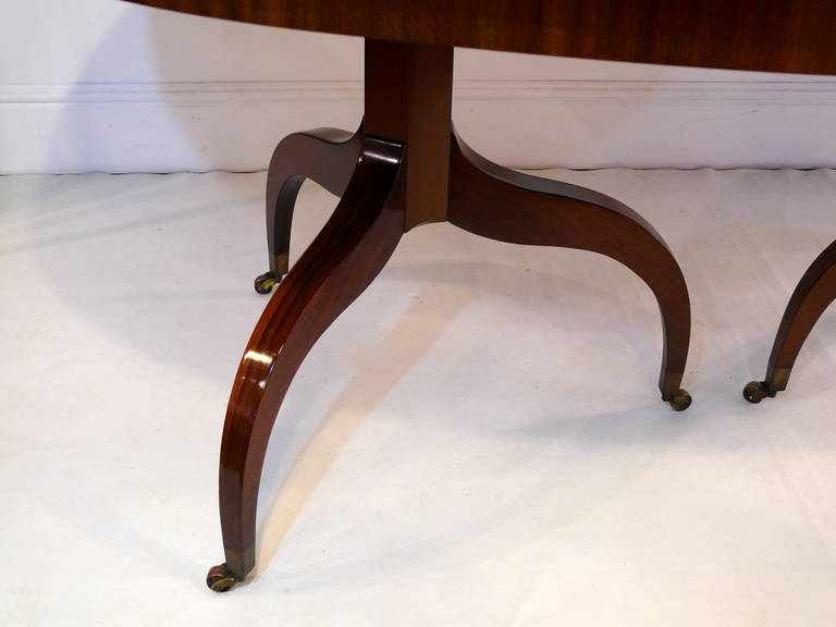 Custom Double Pedestal Mahogany Dining Table 1