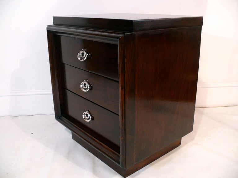 Pair of 3 Drawer Night Stands