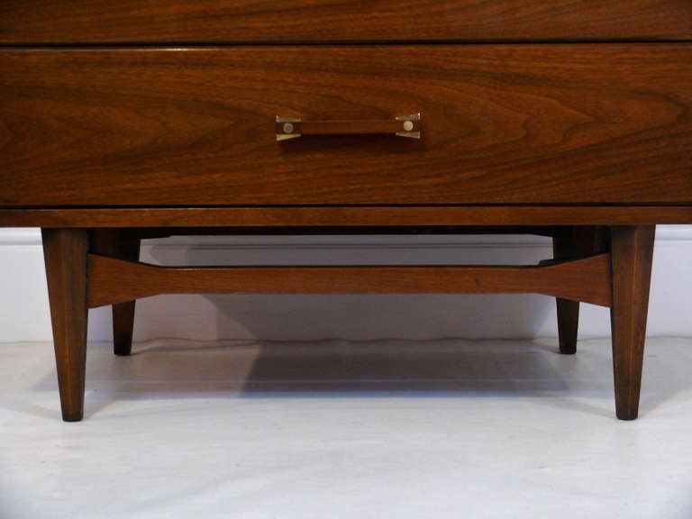 American Pair of Three Drawer, Mid-Century Chests