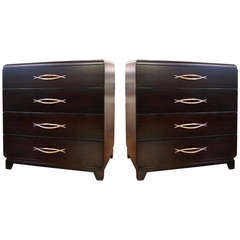 Vintage Pair of 4 Drawer 1940's Chests/Commodes