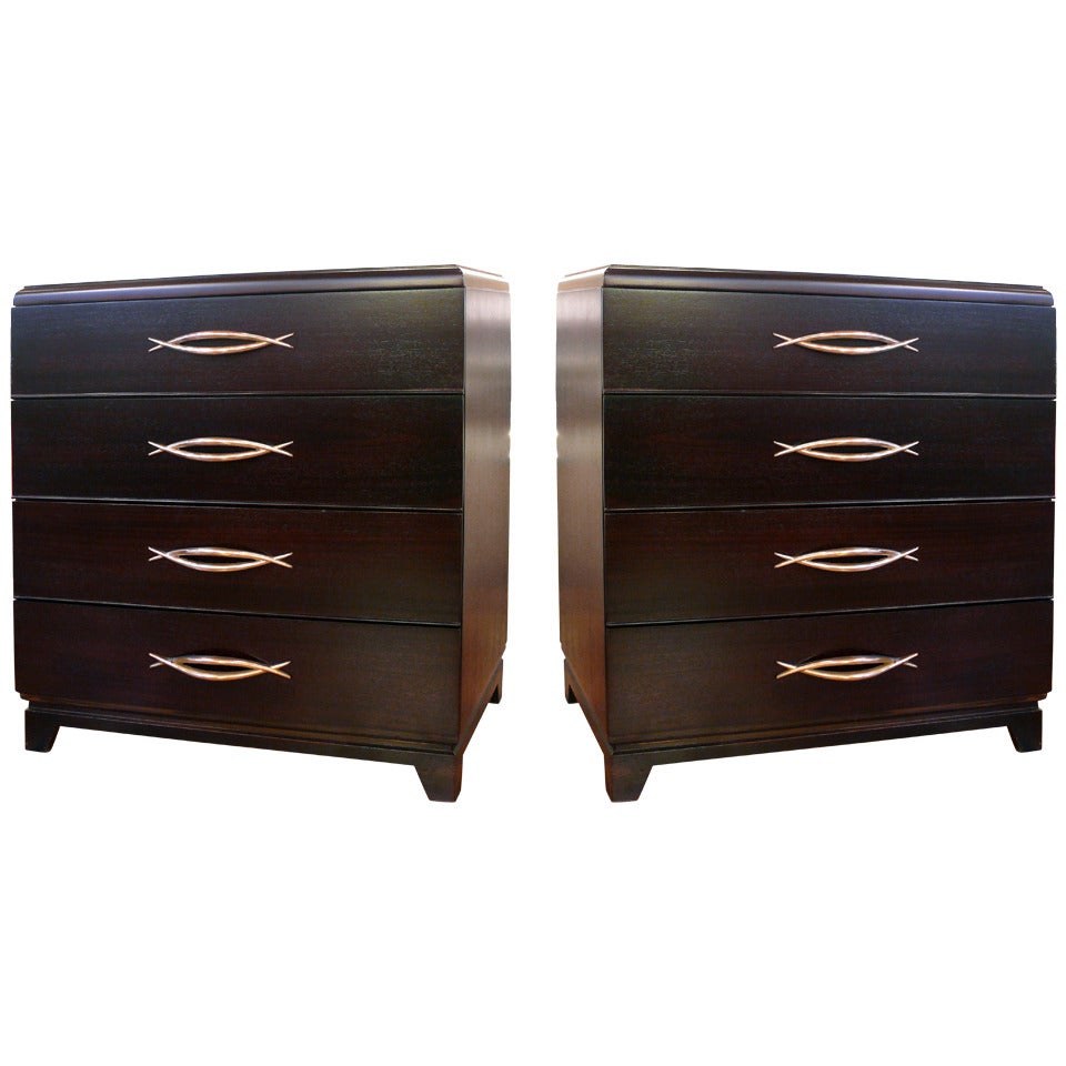 Pair of 4 Drawer 1940's Chests/Commodes