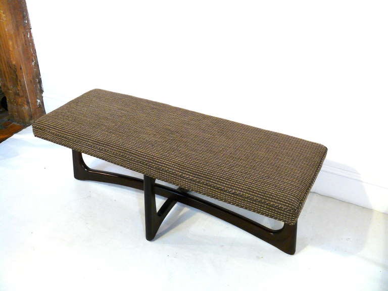 20th Century Adrian Pearsall Intersecting Bench