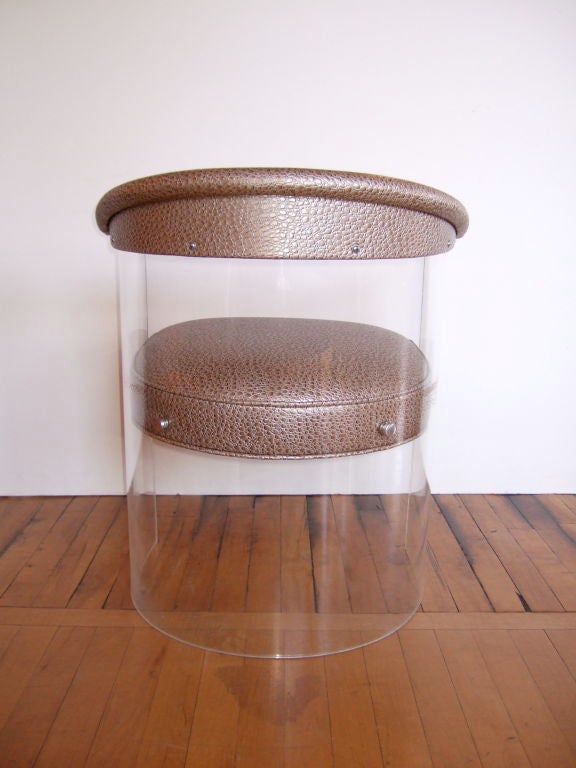 Lucite Barrel Chairs 1