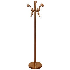 Italian Brass Coat Rack