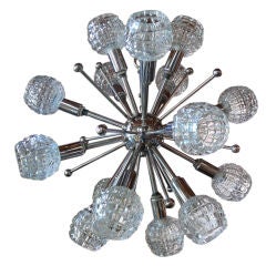 Italian Chrome Sputnik Chandelier 5
