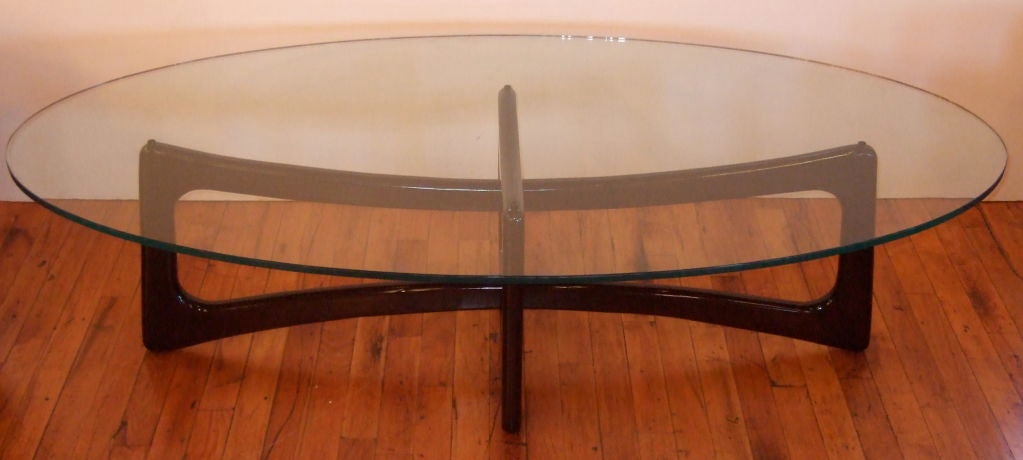 Kagan Style Eliptical Coffee Table