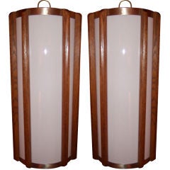 Pair of Mid Century Hanging Lights
