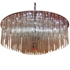 Stunning Glass Rod Flush Mount Chandelier Stunning Glass Rod Flush Mount Chandelier