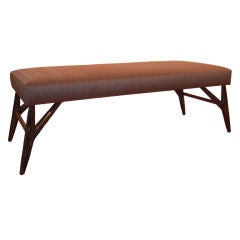Cerused Mid Century Bench