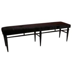 Mid Century Cerused Long Bench