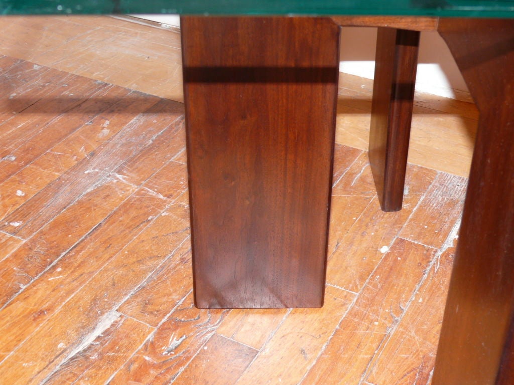 Mid-Century Modern Adrian Pearsall Teak and Glass End Table