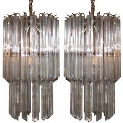 Pair Of Venini Chandeliers