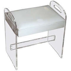 Lucite Bench by Hill Mfg