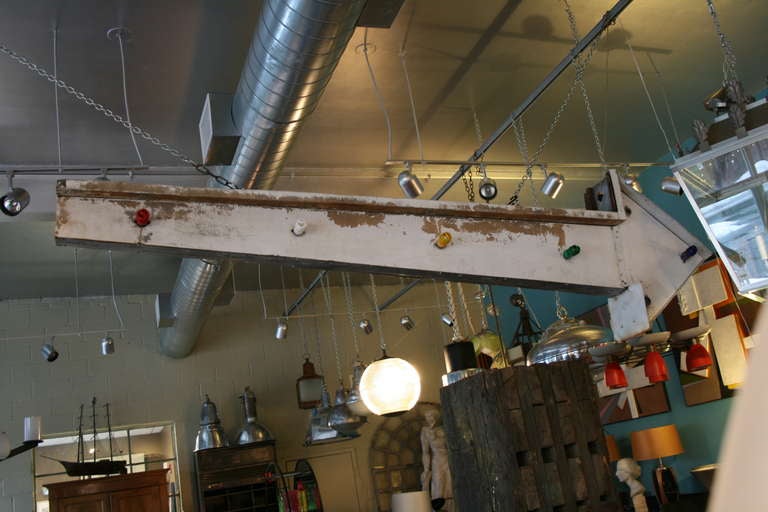 Fabulous 1950's double sided arrow sign, with 7 lights on each side, all new wiring.