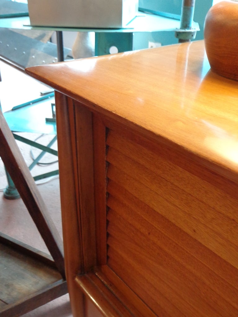 American Solid walnut console by Rway