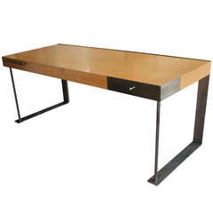 Steel and Wood Desk in the International Style