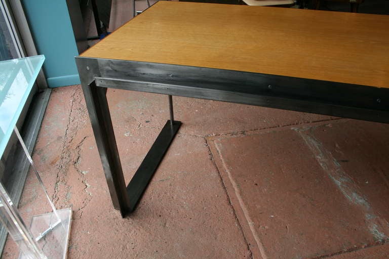 Steel and Wood Desk in the International Style 1