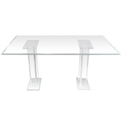 Perspex And Glass Table
