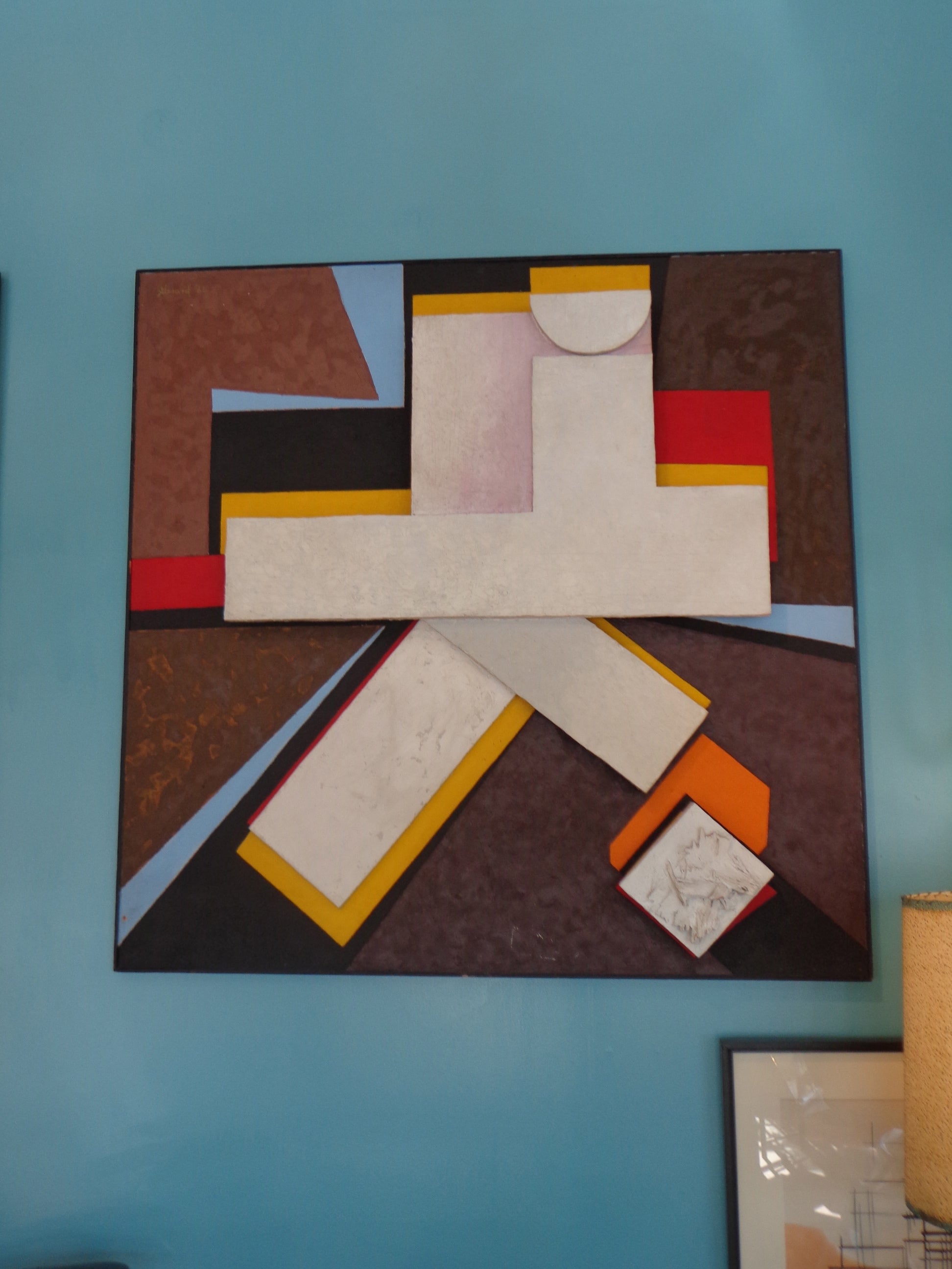 Large Scale Modernist Collage Signed Gerard
