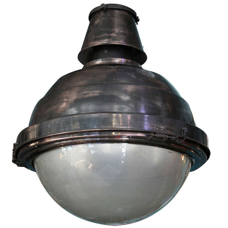 Copper and Glass Globe Ball Light For Sale at 1stDibs copper ball