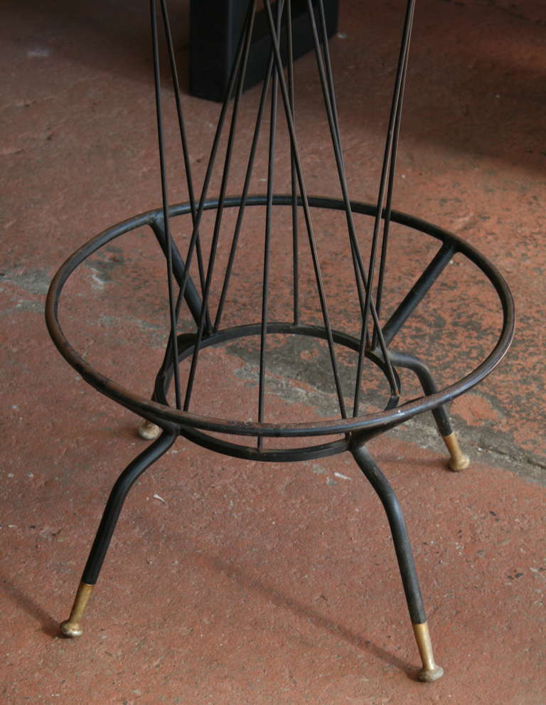 American Set of 4 swivel Iron Bar Stools by Troy Sunshade