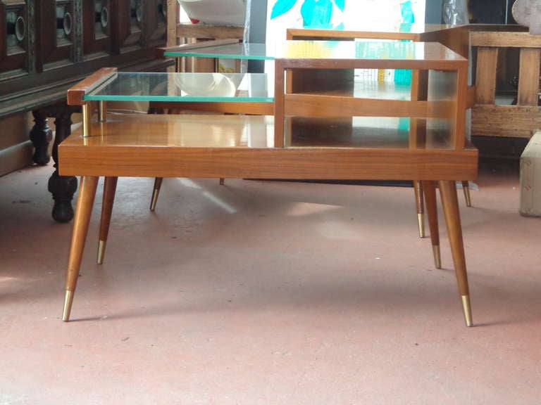 American Pair Of Midcentury End Tables By James-philip