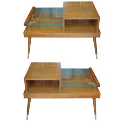 Pair Of Midcentury End Tables By James-philip 